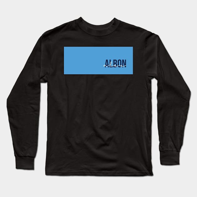 Alex Albon Driver Name - 2022 Season #5 Long Sleeve T-Shirt by GreazyL